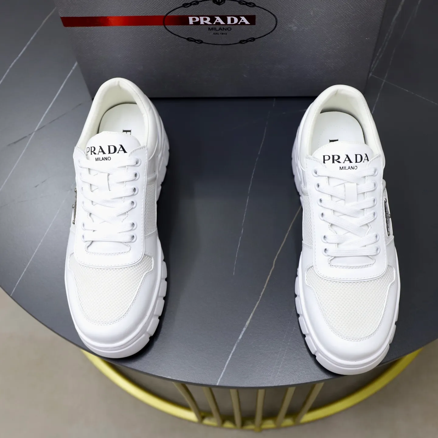 Ex-factory price 560💰[PRADA] Men's shoes are popular in the counter, official website synchronization, 1 high-quality shipment ✔️Original cowhide + cowhide lining, 1🆚1 replica, original sole, 38-45 (45 customized, non-refundable)